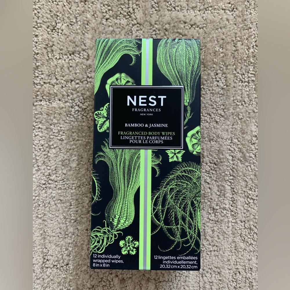 Nest Fragrances Body Wipes - Bamboo and Jasmine box of 12